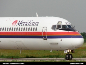 L'MD-82 I-SMED della Meridiana